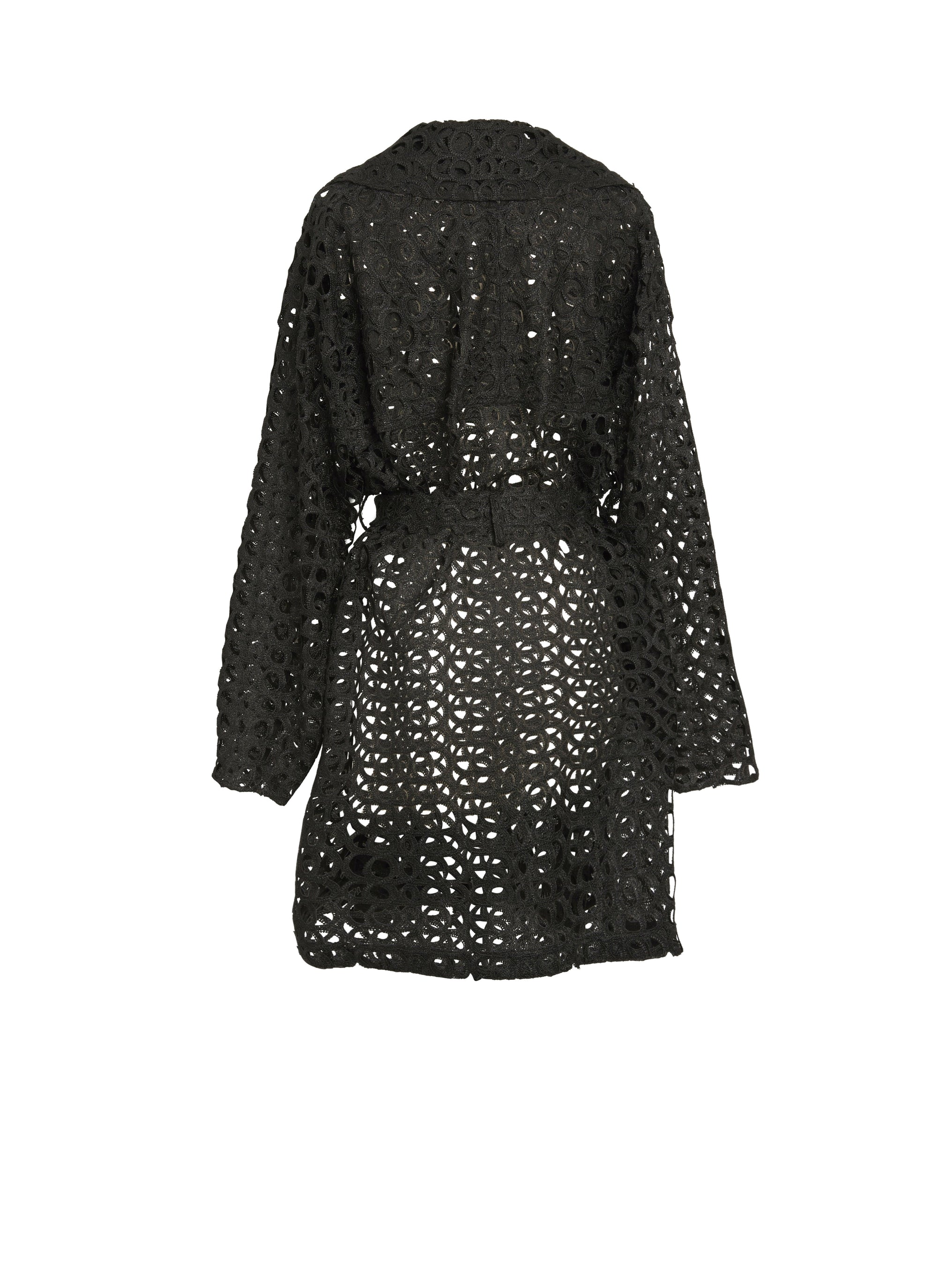 Trench effet baroque - Noir