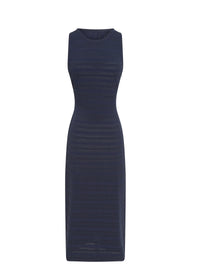 Robe sans manches Brocart - Nuit