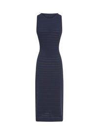 Brocade sleeveless dress - Night