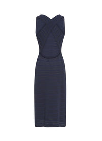 Brocade sleeveless dress - Night