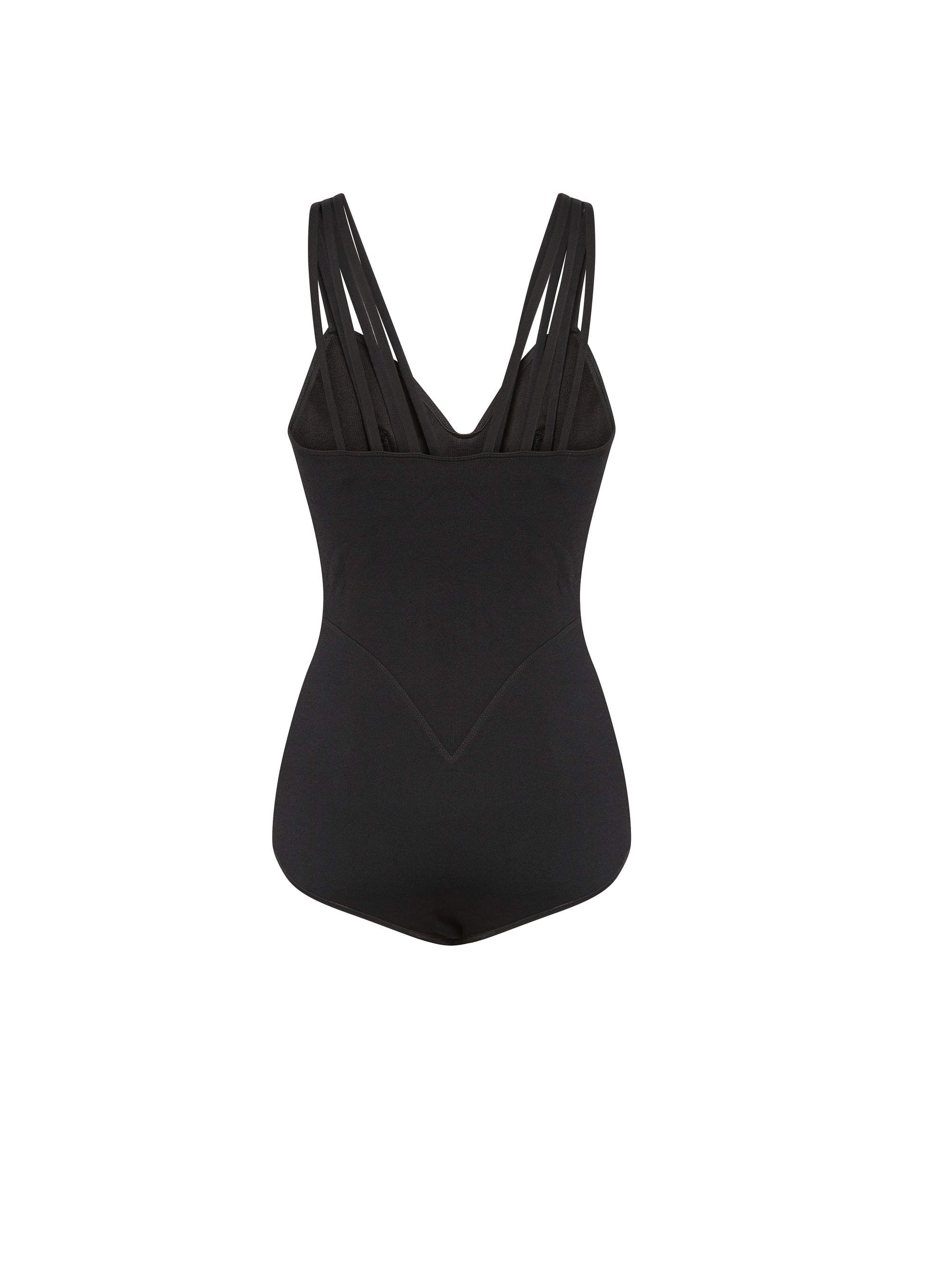Body col v sans manches - Noir