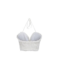 Top sans manches Houpette - Blanc