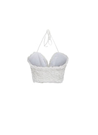 Top sans manches Houpette - Blanc