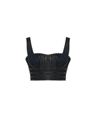Denim bustier - Gold
