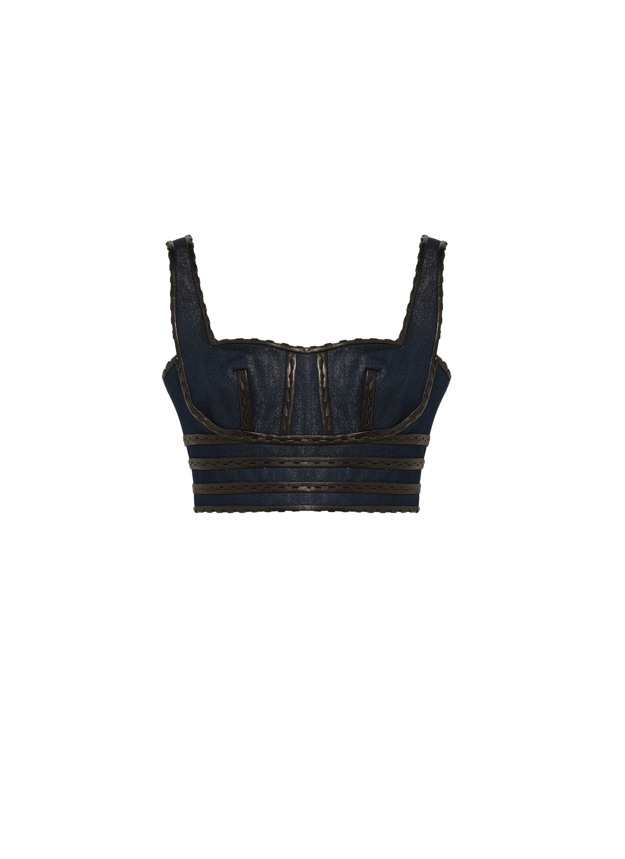 Denim bustier - Gold