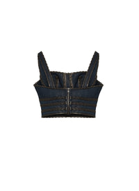 Denim bustier - Gold