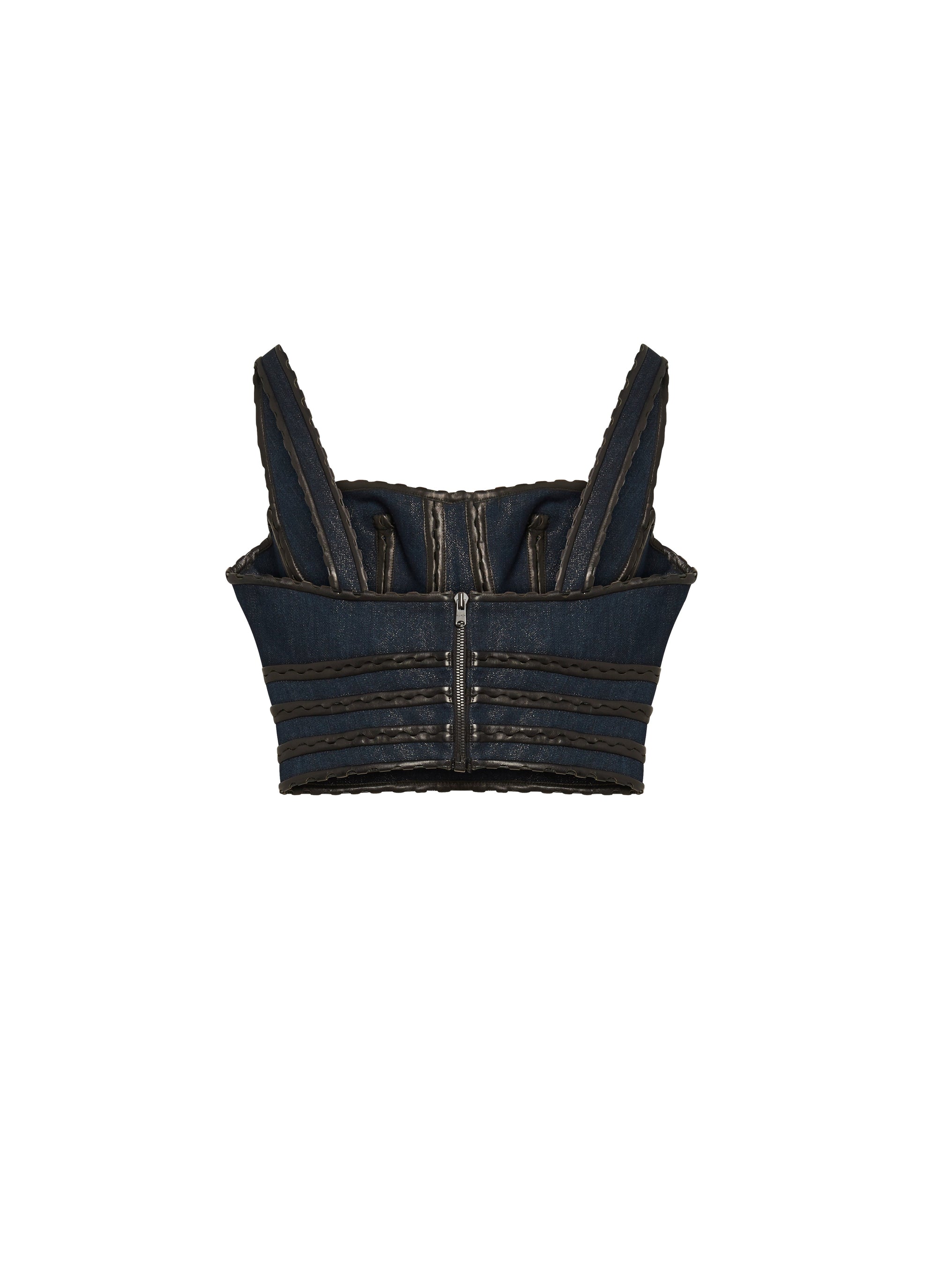 Denim bustier - Gold