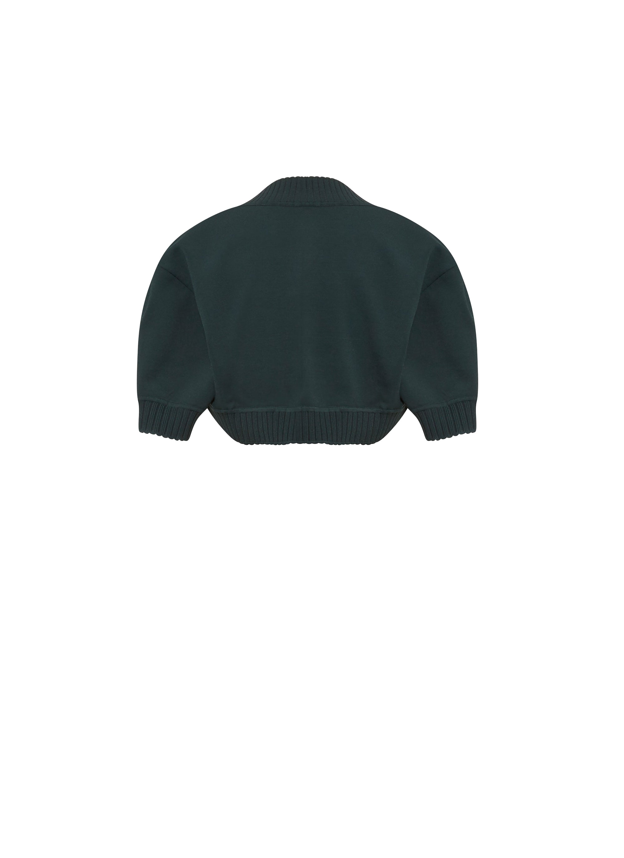 Boléro à manches courtes Trianon en maille - Vert Imperial