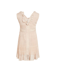 Robe sans manches Chérubin en soie - Vanille