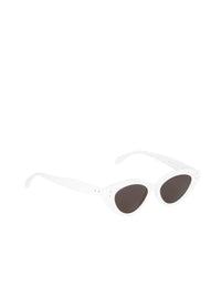 Lunettes monture œil de chat - Blanc & Gris