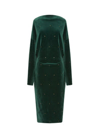 Long sleeve dress - Empire green