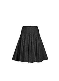 Jupe patineuse nid d'abeille bicolore - Noir