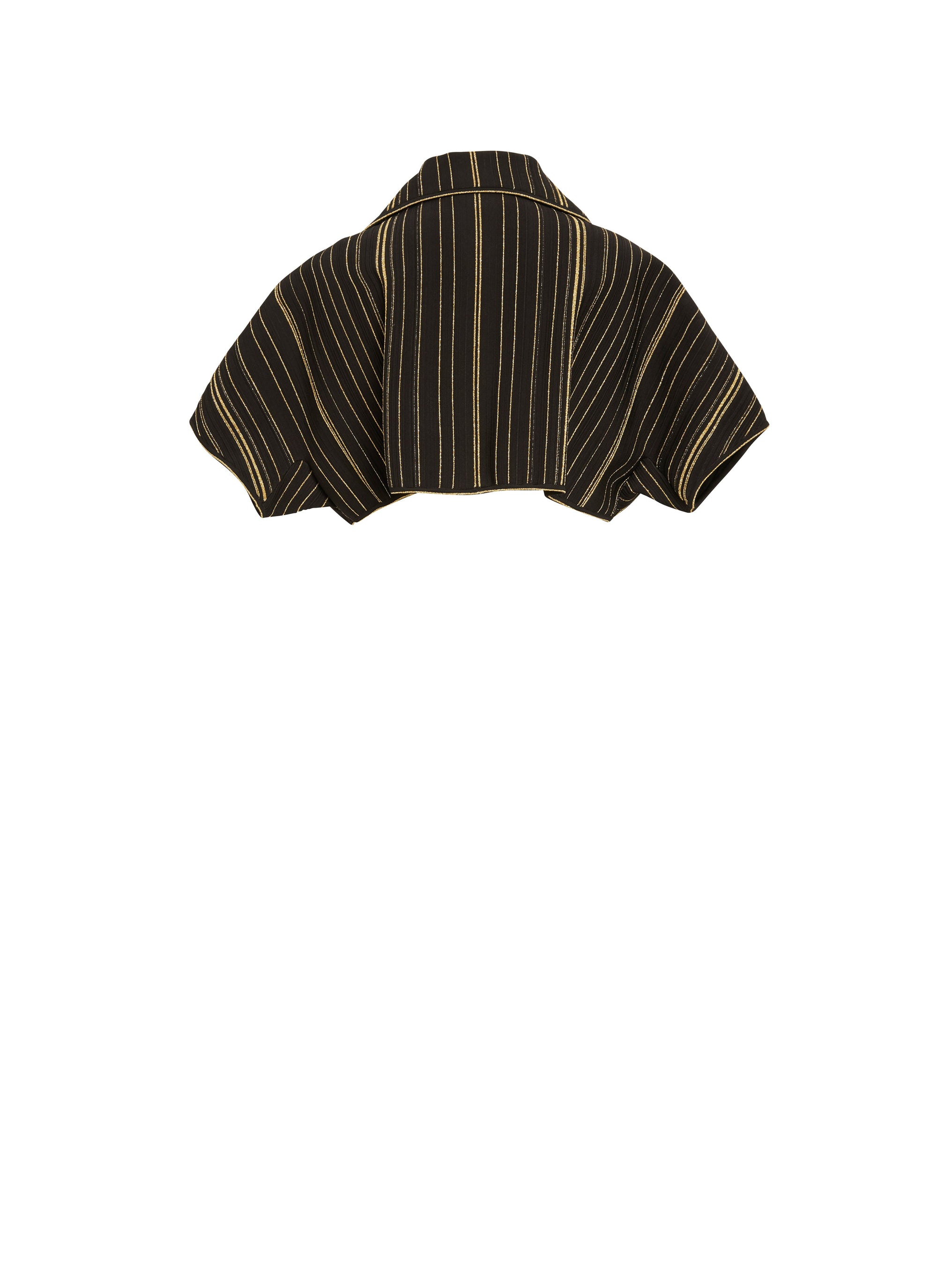 Short-sleeved cardigan Knitted kimono - Black & Gold