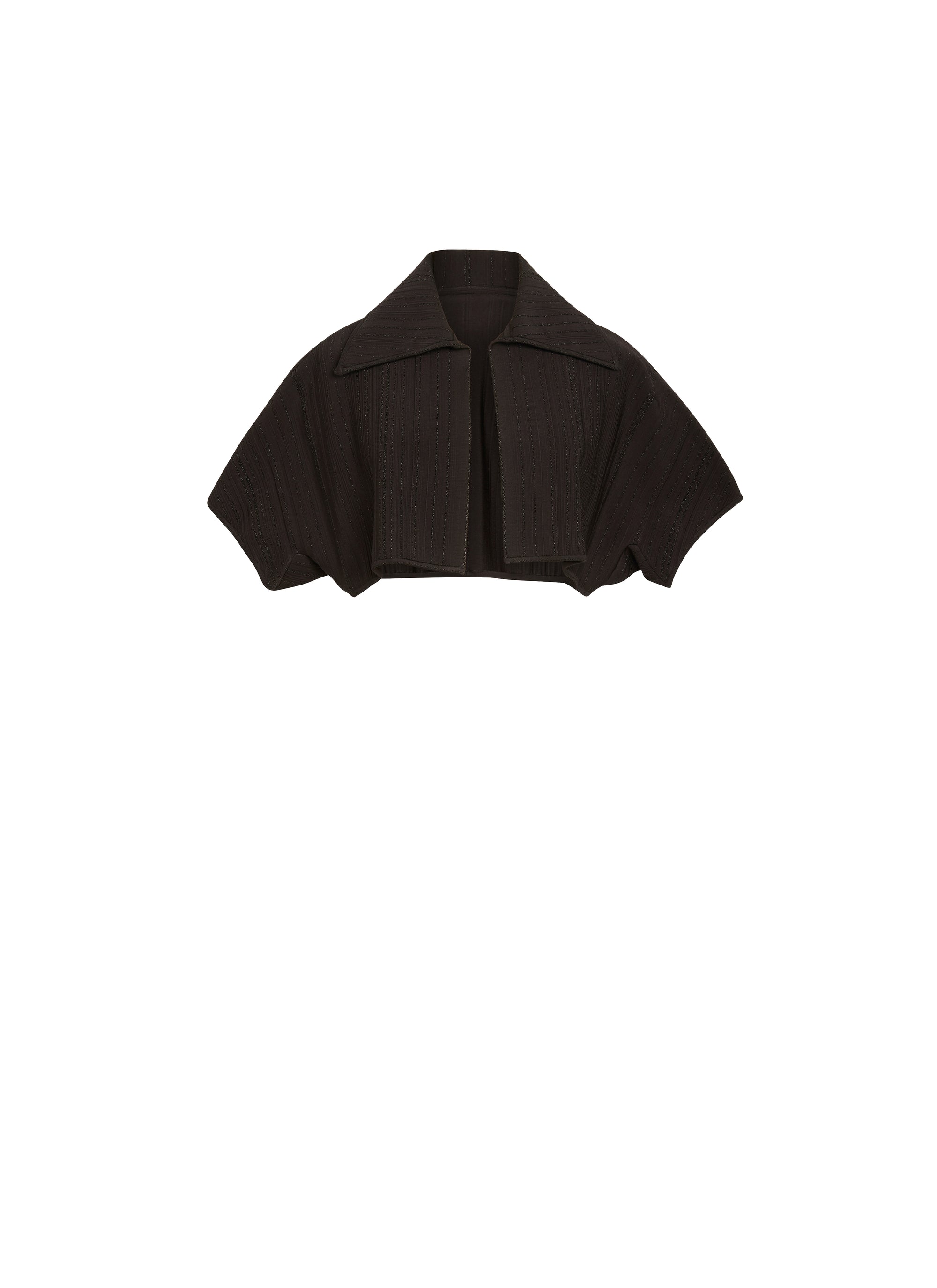 Cardigan à manches courtes Kimono en maille - Noir Brillant