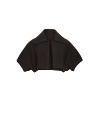 Short-sleeved cardigan Knitted kimono - Black Gloss