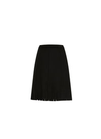 Wool draped edition skirt - Black intense