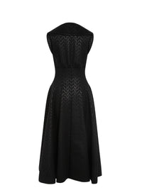Sleeveless wool coat - Black & Black