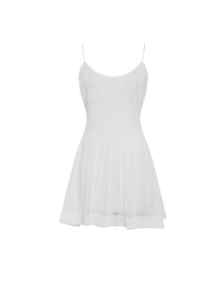 Silk dress base - White