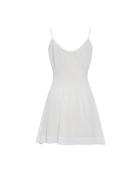 Silk dress base - White