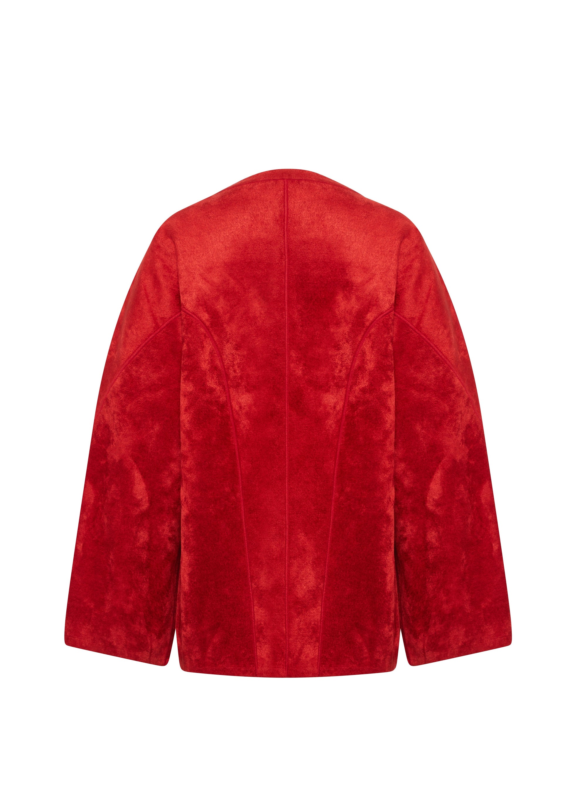 Long sleeve wool blend jumper - Ruby