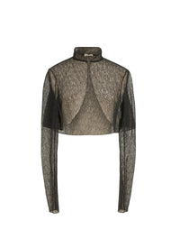 Spider long-sleeved bolero - Black & Orange