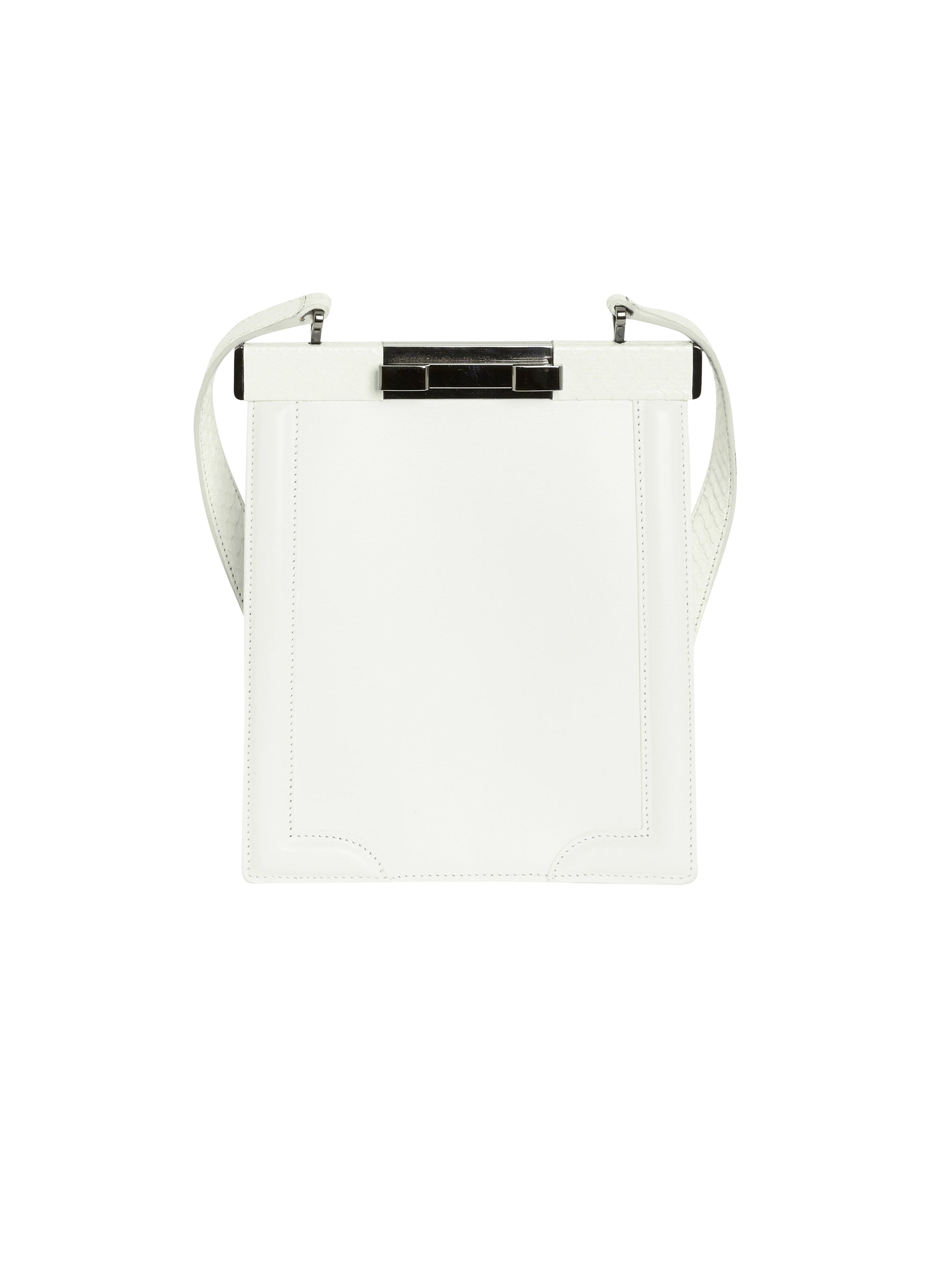 Elaphe Cecile mini bag in leather - Optic White