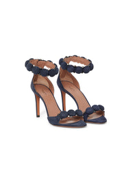 Sandales Bombe 90 en cuir - Nuit