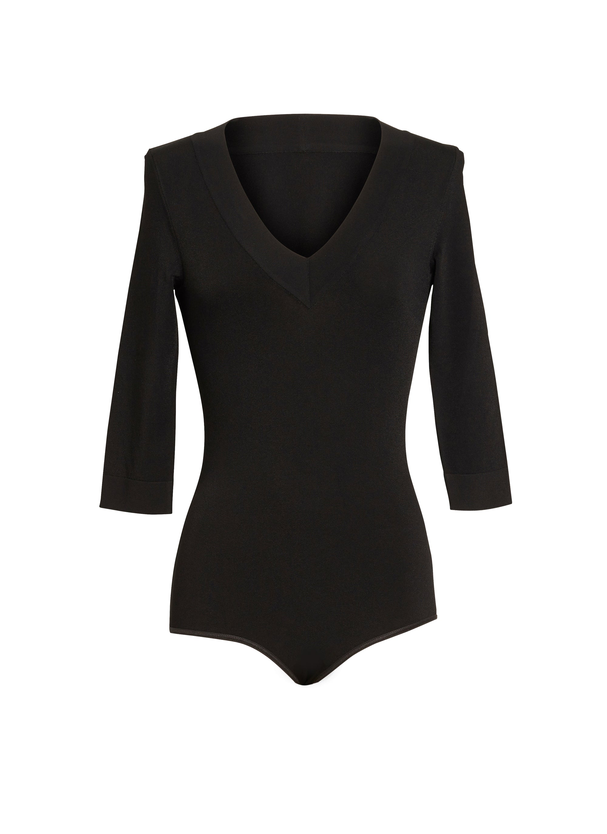 3/4 sleeve bodysuit - Black