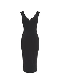 Knitted sheath dress - Black