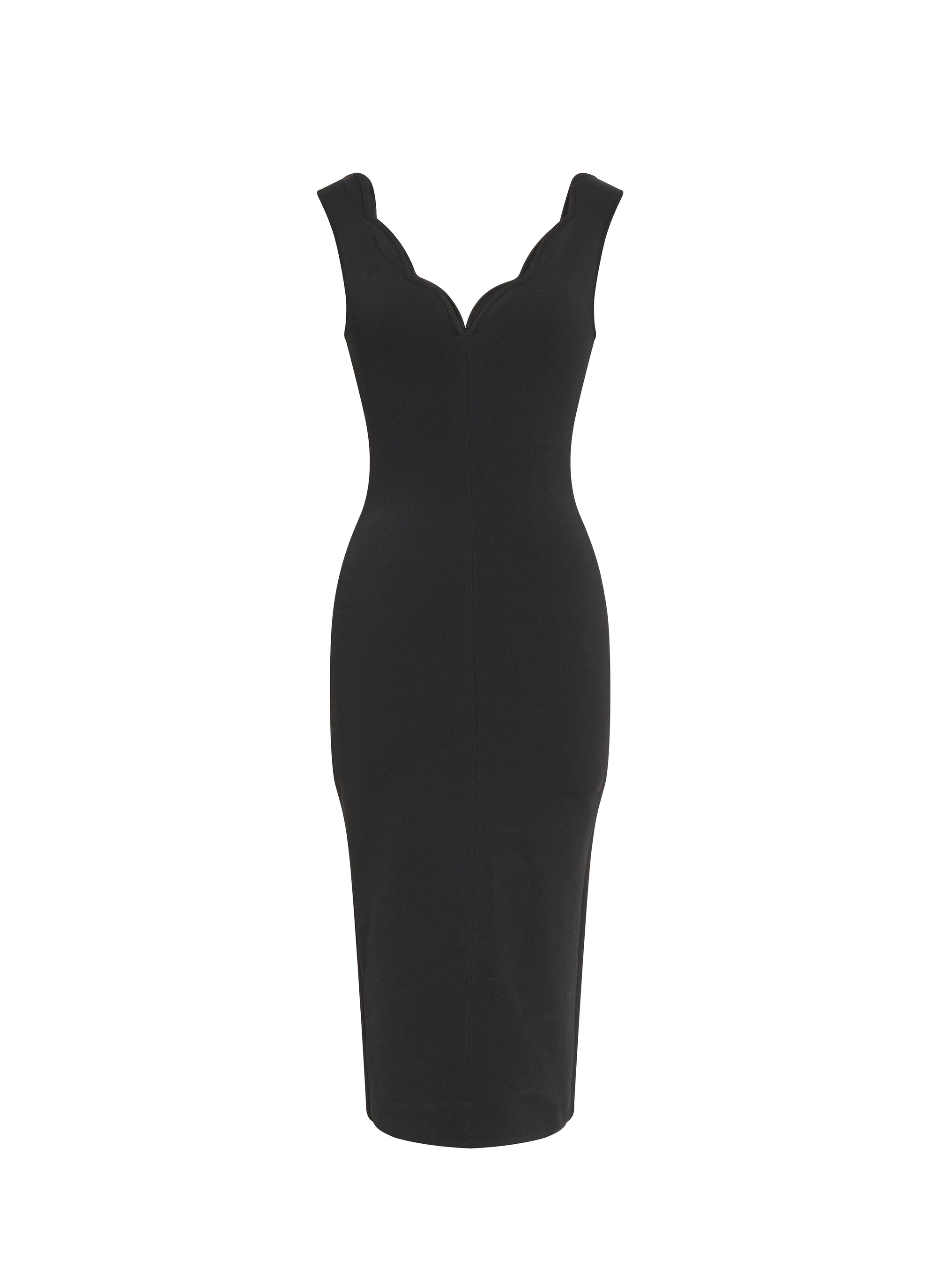 Knitted sheath dress - Black