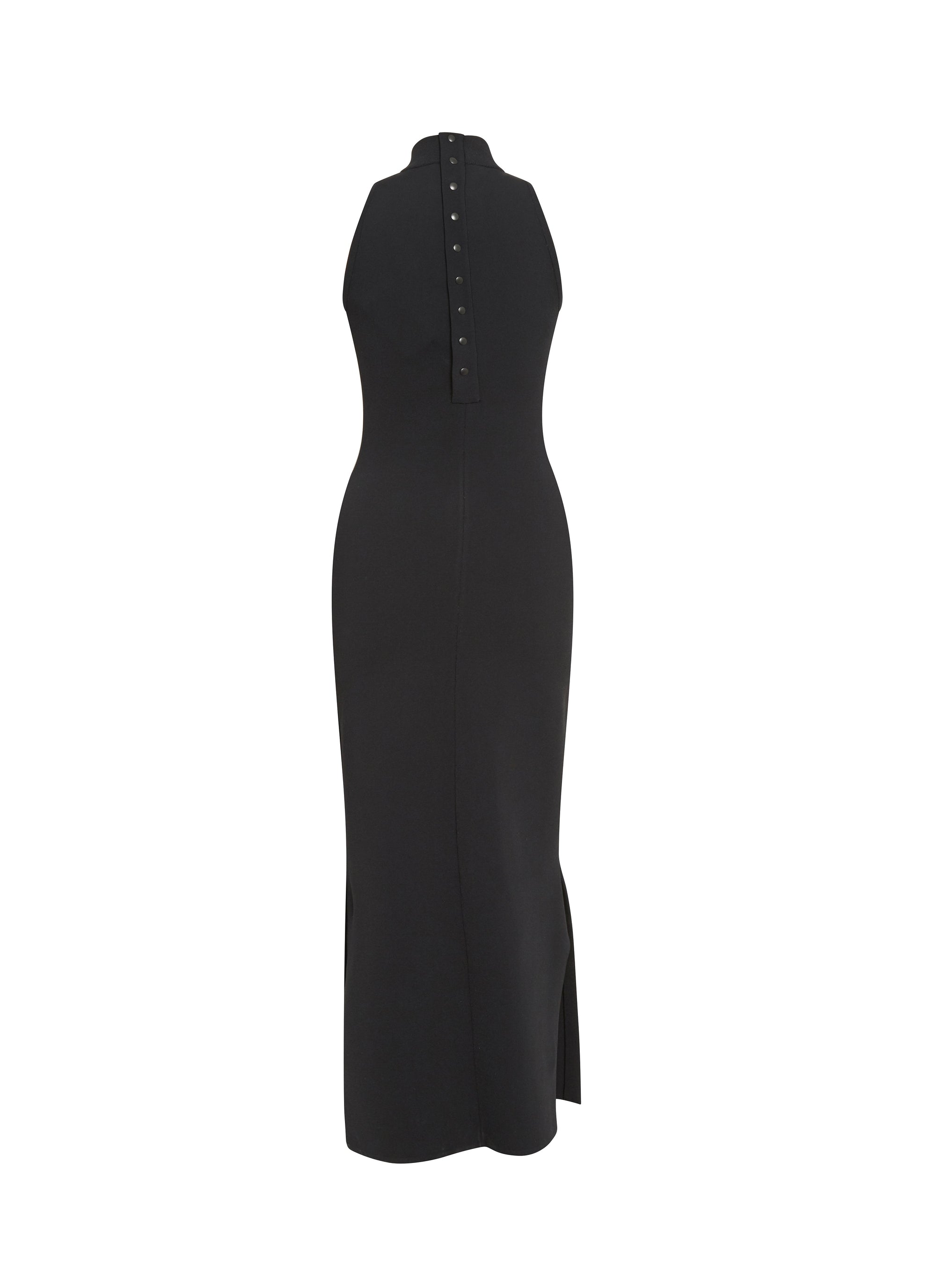 Vénus high neck sleeveless dress - Black intense