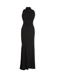 Mermaid halter dress - Black