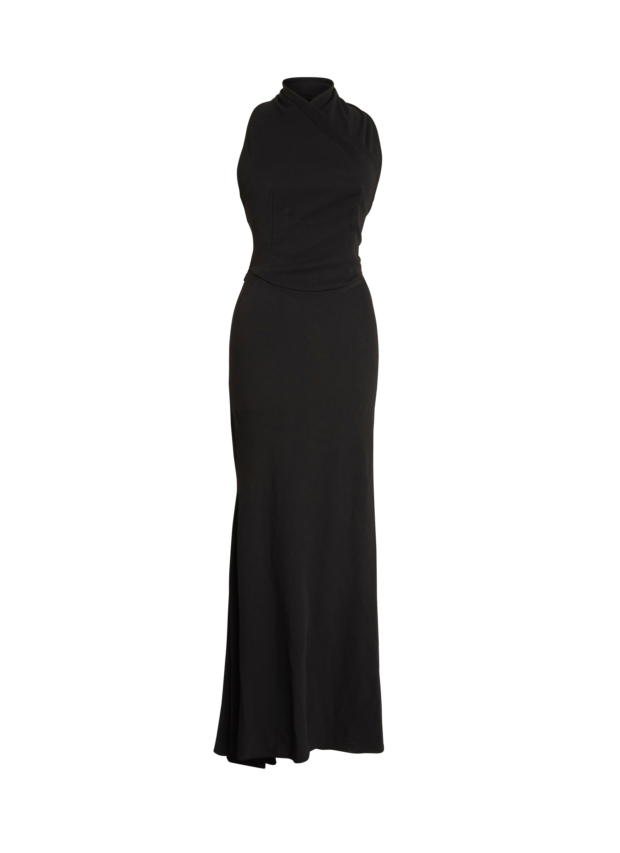 Mermaid halter dress - Black