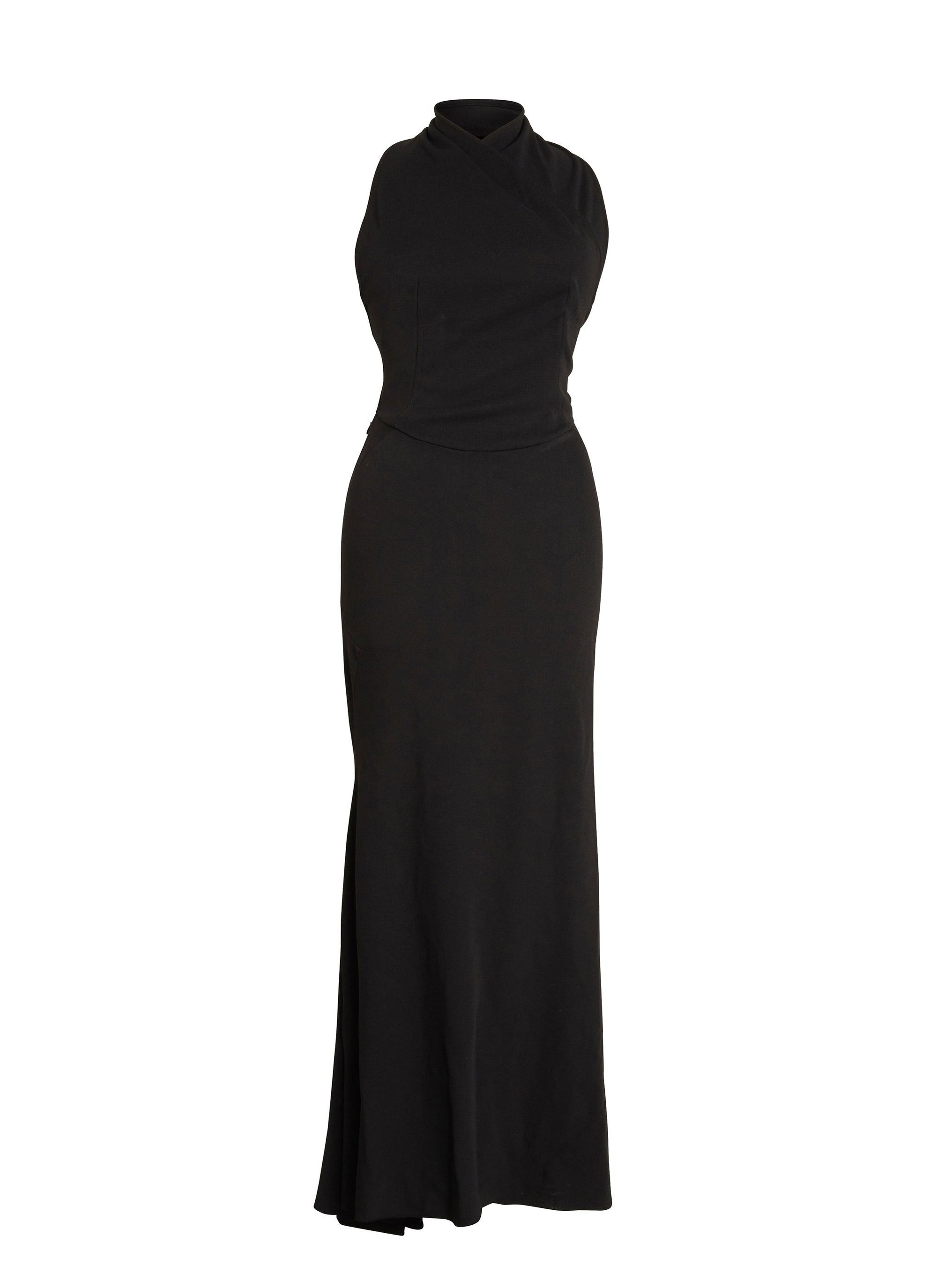 Robe sirène dos nu - Noir