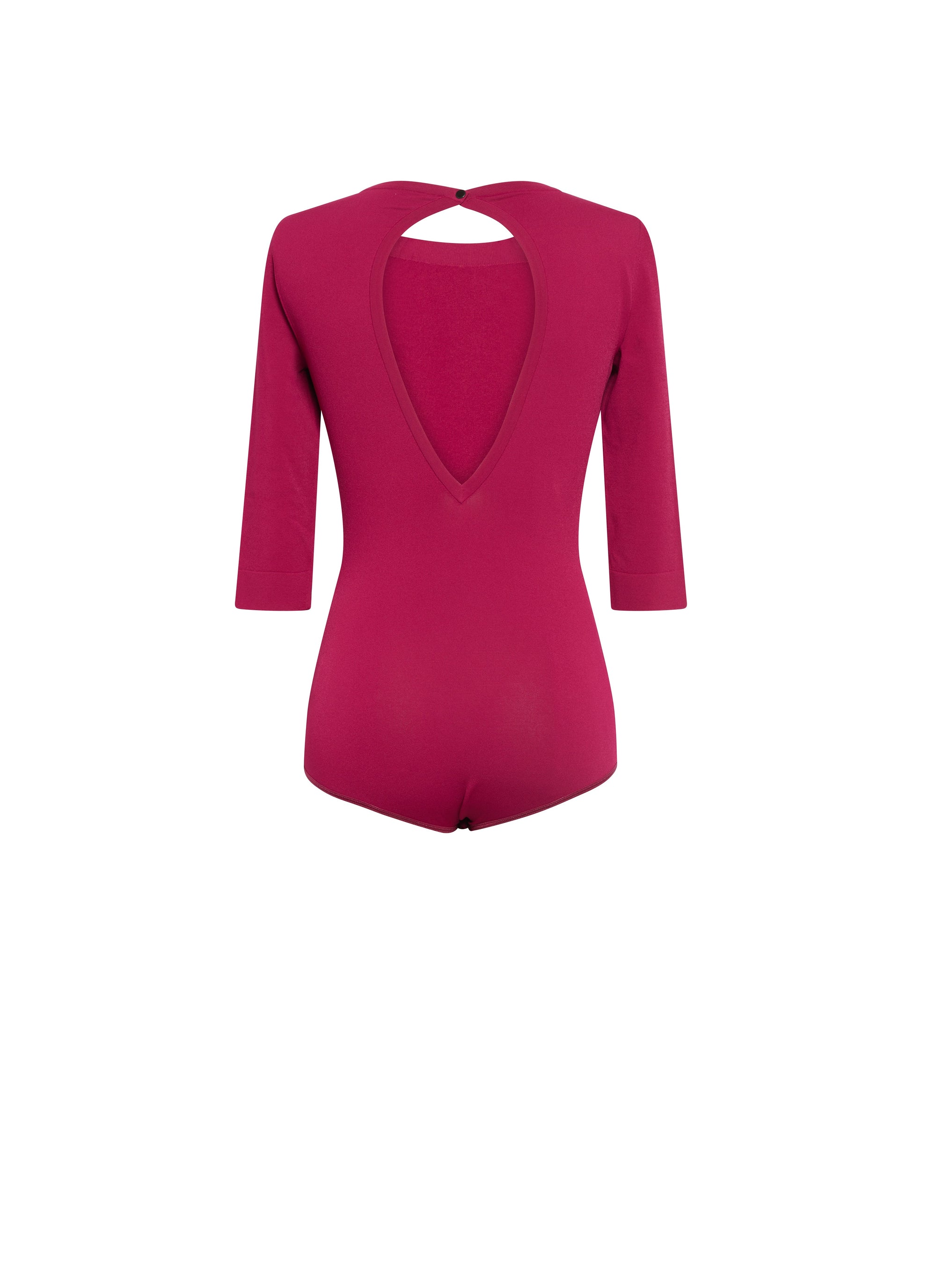 Short bodysuit 3/4 sleeves - Magenta