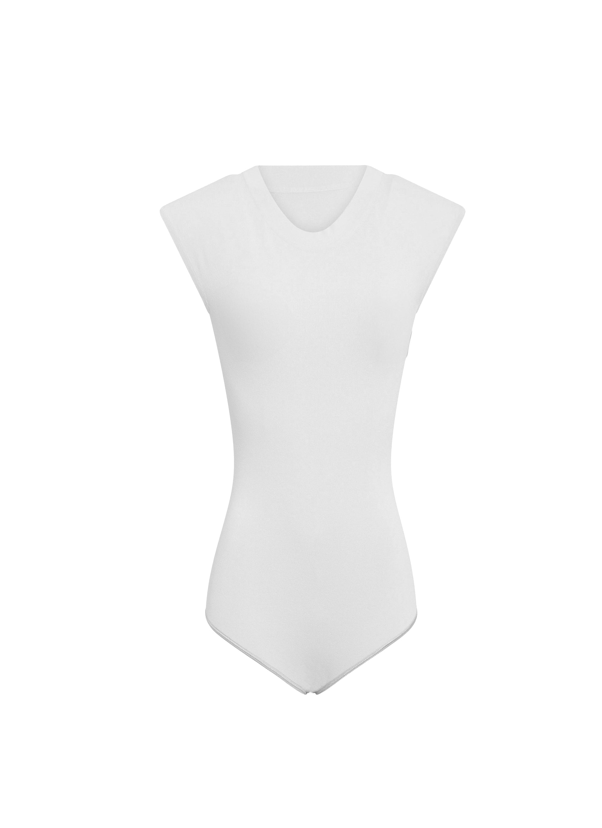 Short-sleeved bodysuit - White