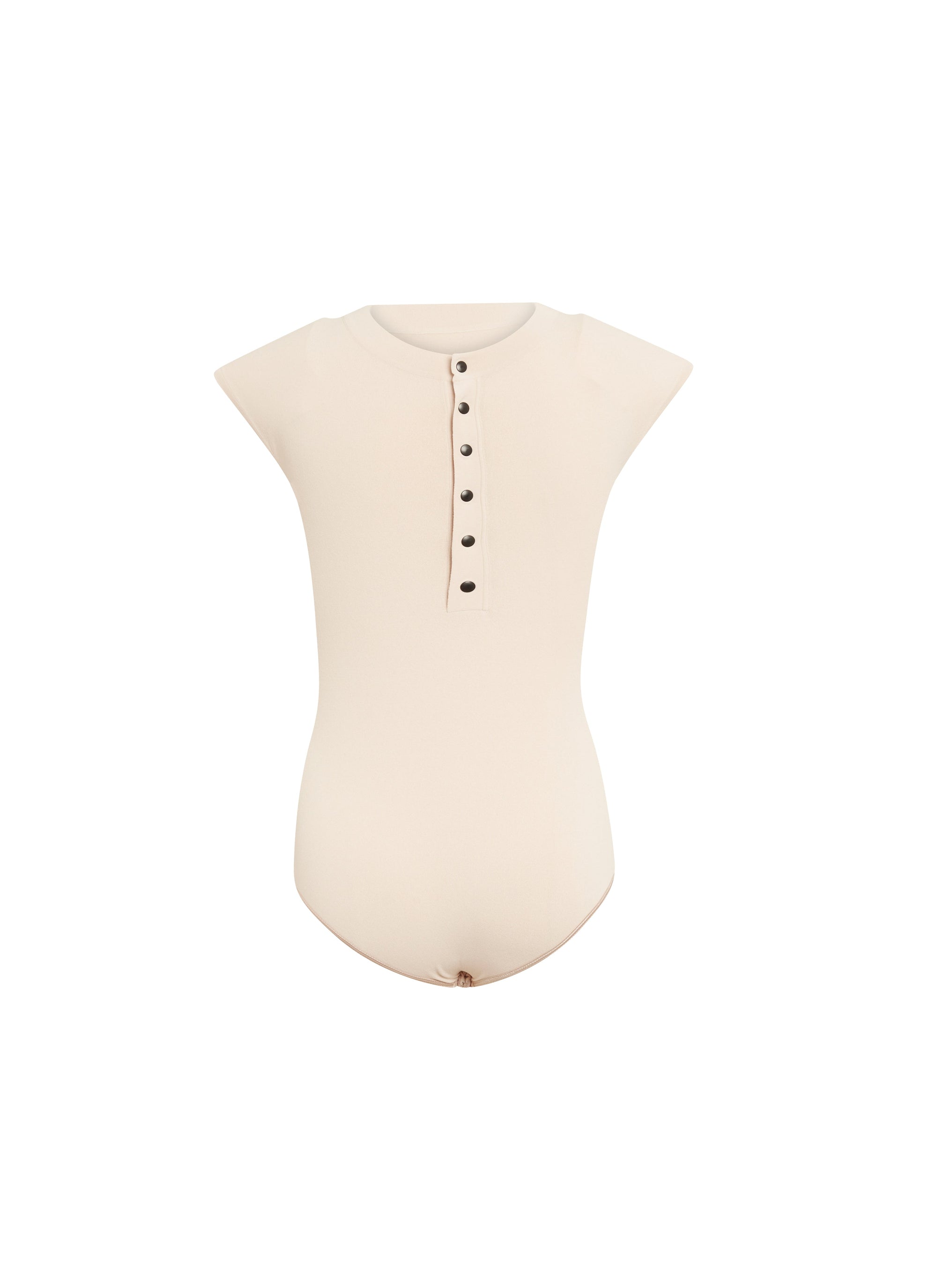 Short-sleeved bodysuit - Pebble