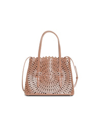 Sac cabas Mina en cuir - Tabac