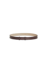 Ceinture plate Elaphe en cuir - Almandite