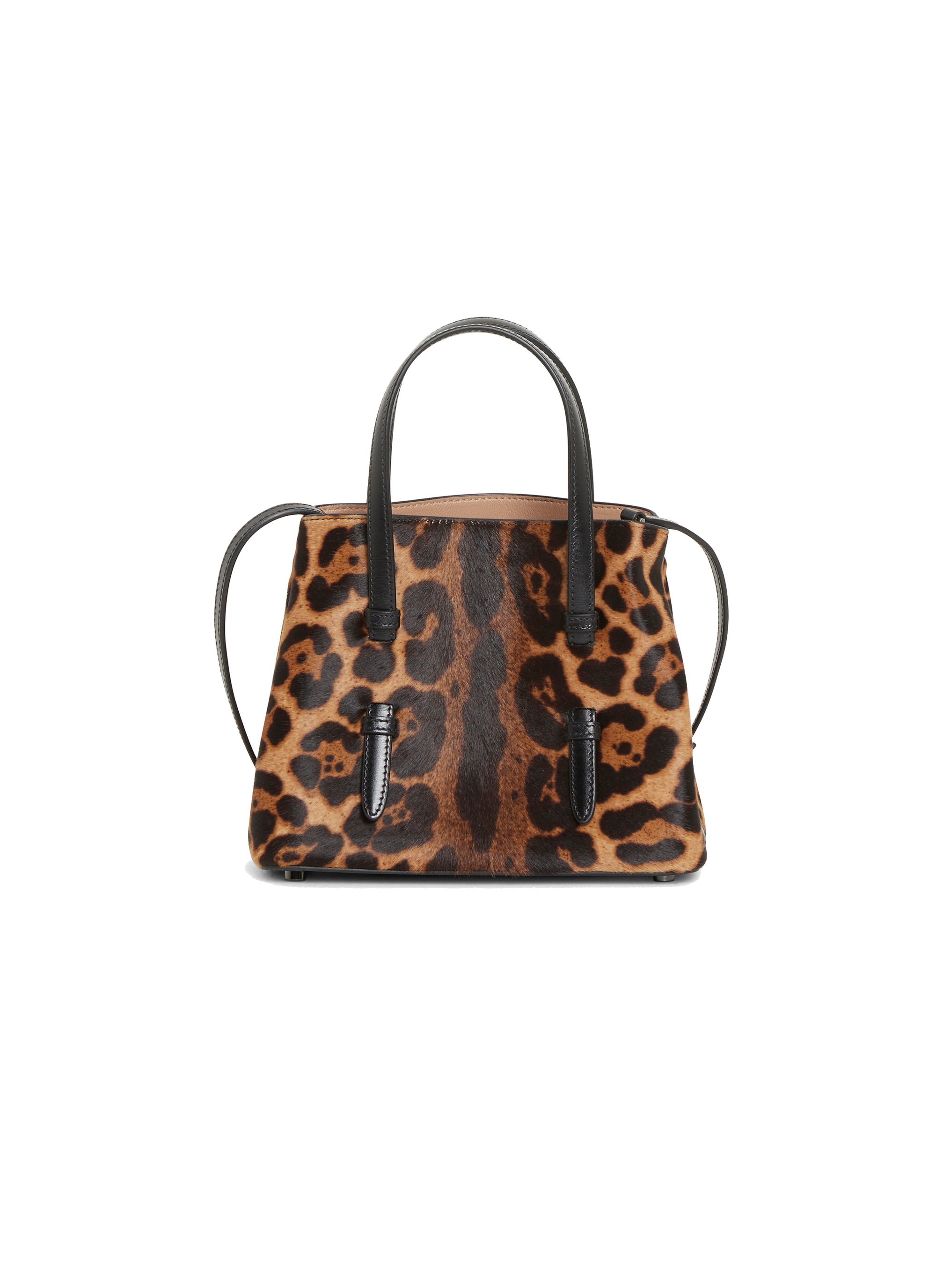 Sac Mina à imprimé guépard en cuir - Mordore & Noir