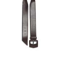 Ceinture à boucle géométrique oversize en cuir - Almandite