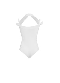 Short sleeve bodysuit - White