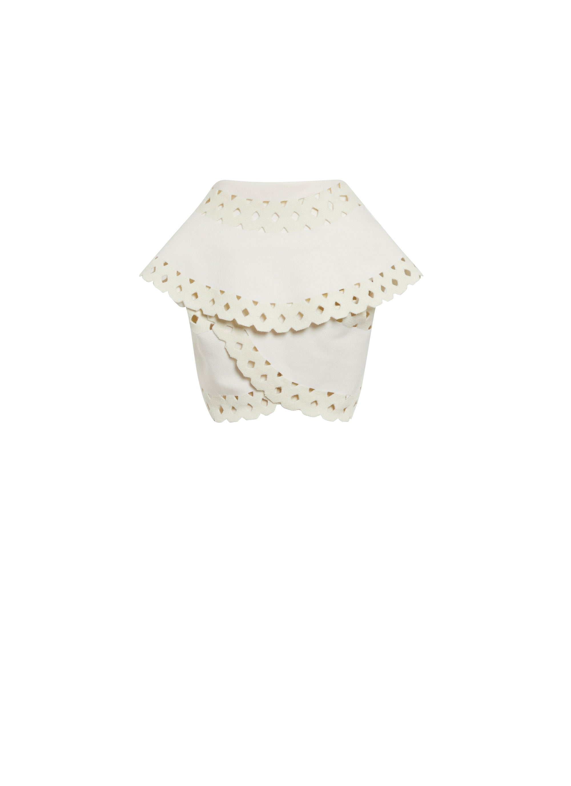 Short wool jacket - White