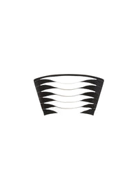 Graphic print bandeau bra - Black & White