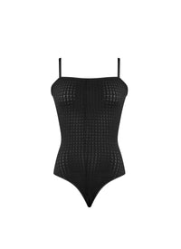 Thin straps bodysuit Vienne - Black Alaïa