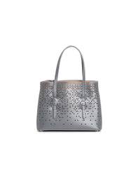 Sac Mina Bolivia Fiori en cuir - Cendre