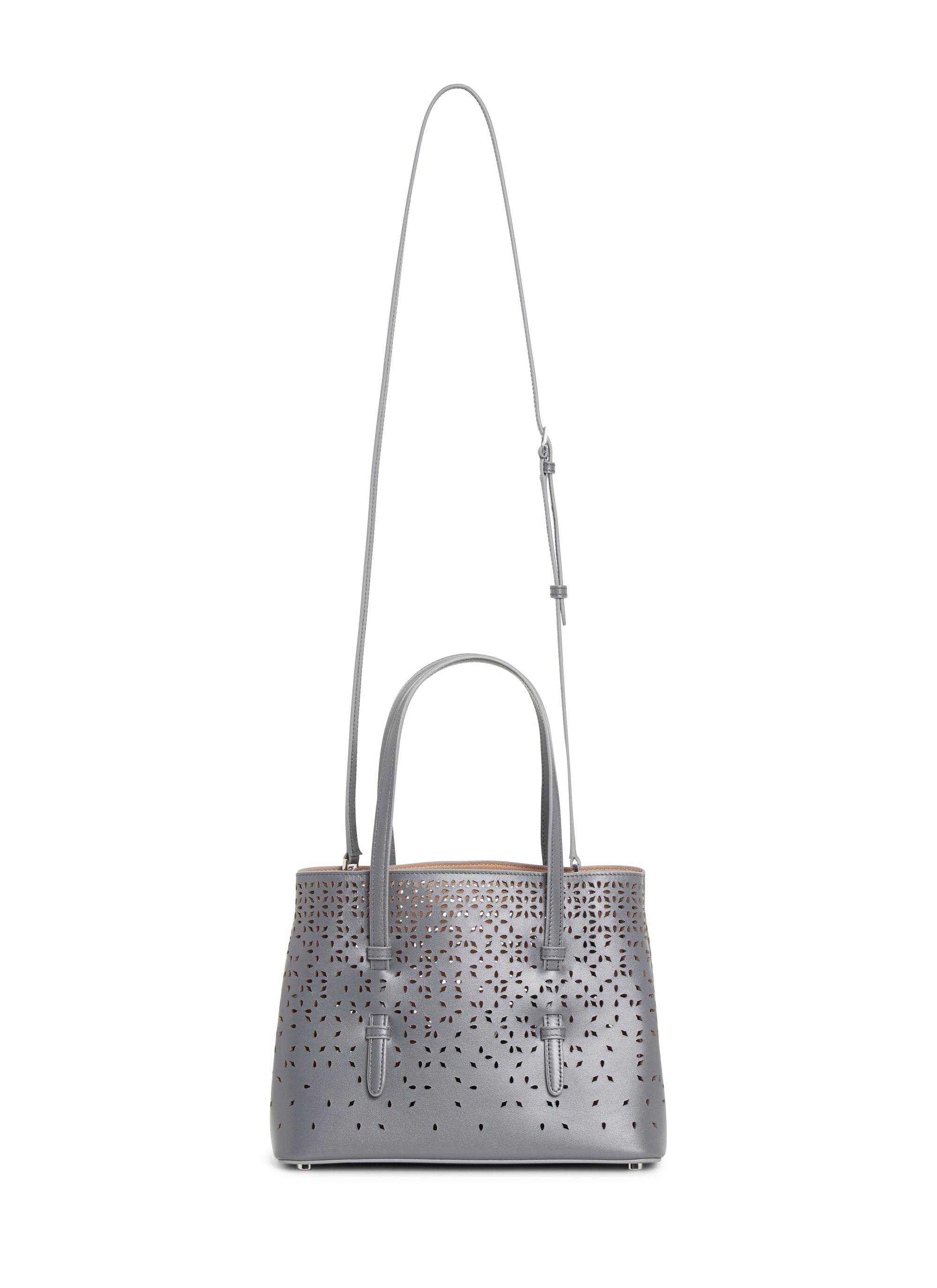 Sac Mina Bolivia Fiori en cuir - Cendre