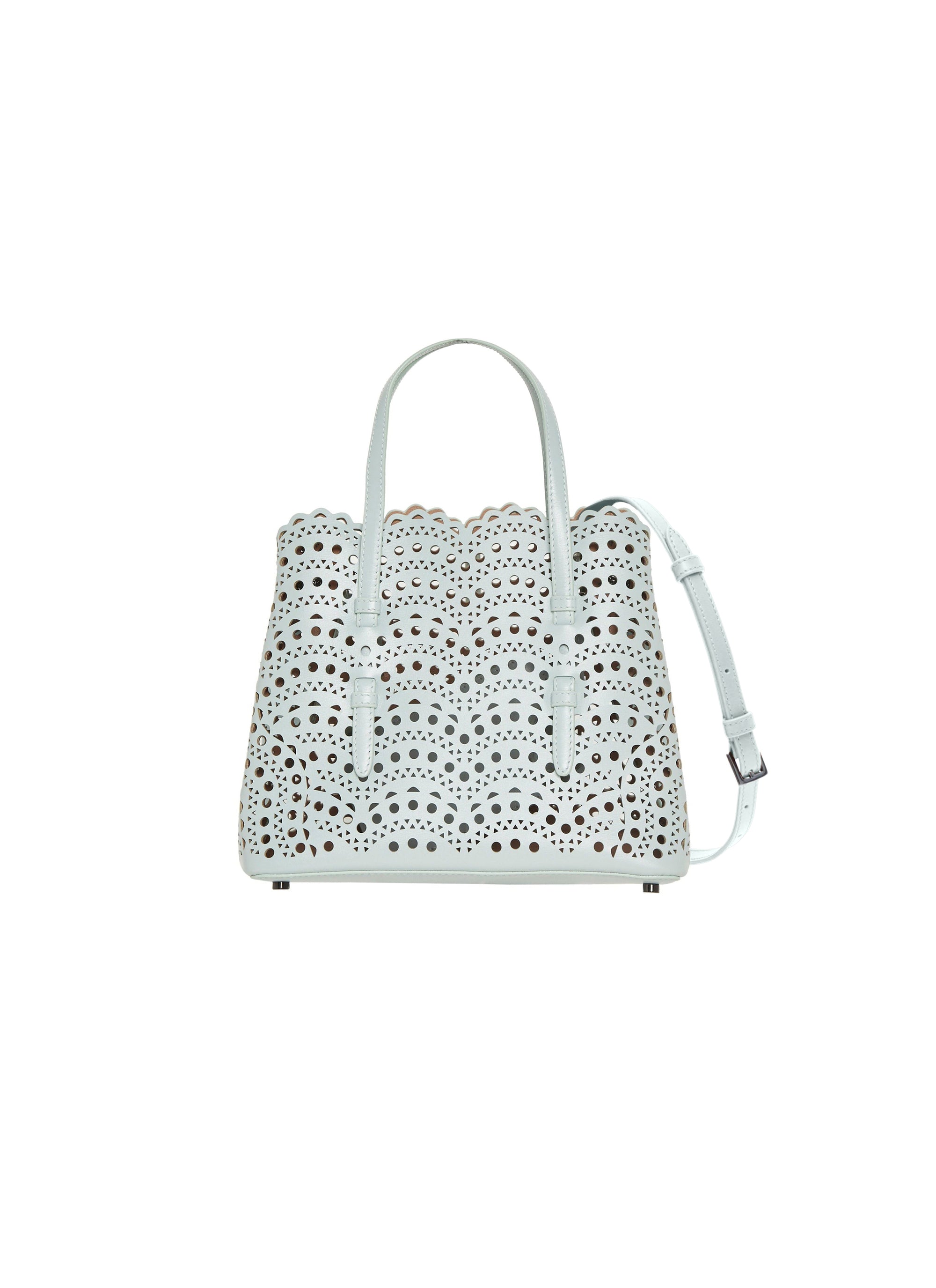 Mina 25 leather bag - Grey Green