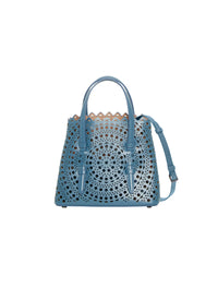 Mina 20 Leather Tote Bag - Slate Blue