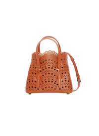 Bag Mina 16 in leather - Cognac